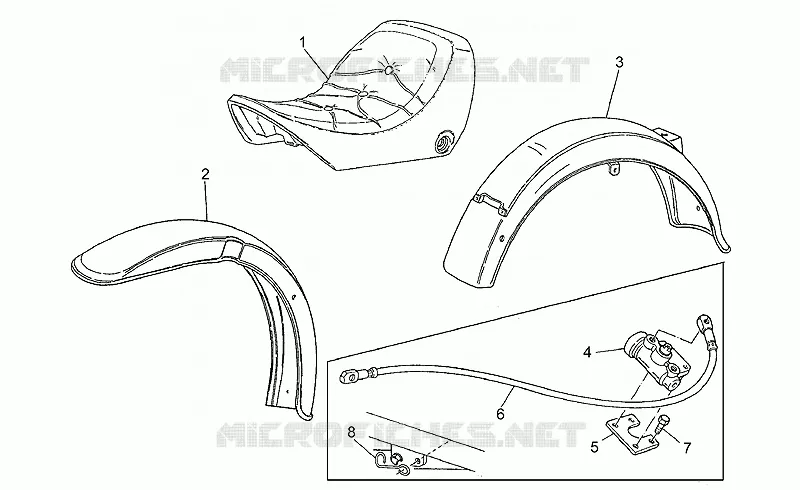 Garde-boue-selle 1991-D