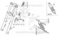 Fourche av.-Suspension ar.