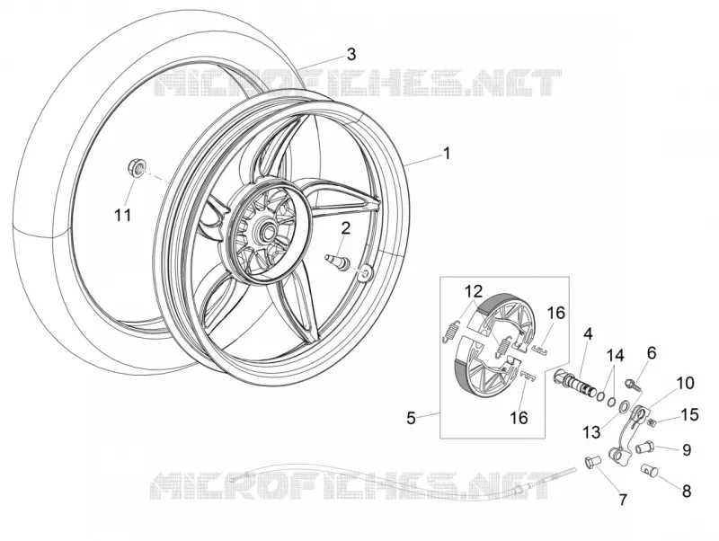 Roue posterieure - F.T.