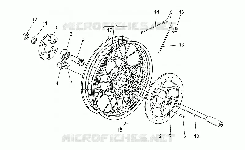 Roue arrière