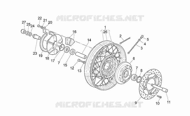 Roue arrière