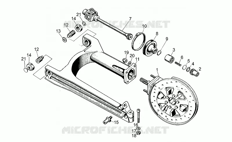 Fourche arriere