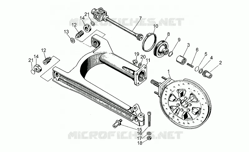 Fourche arriere