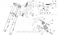 Fourche av.-Suspension ar.