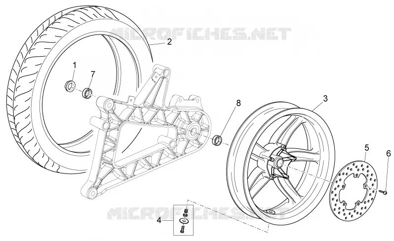 Roue arrière