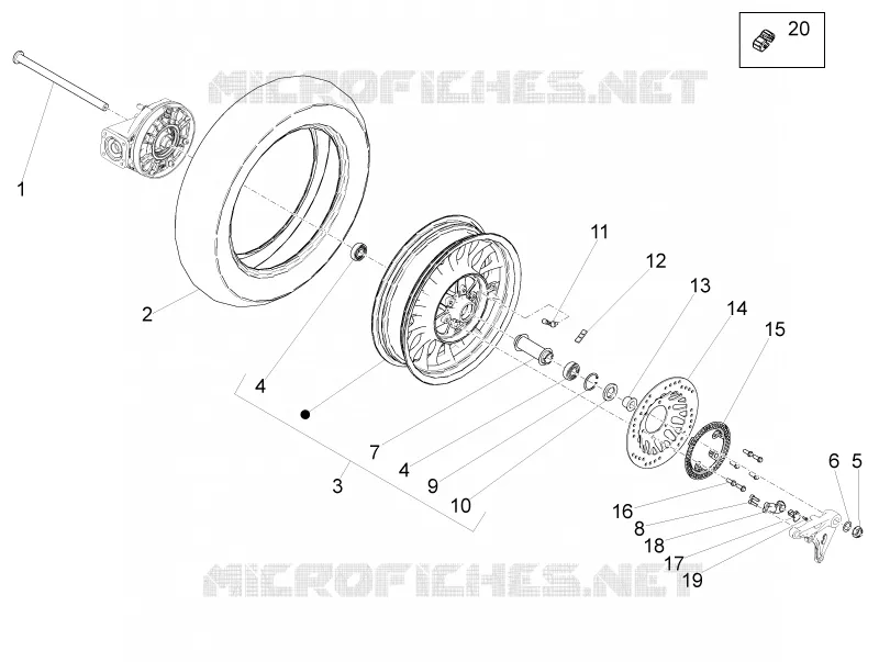 Roue arrière