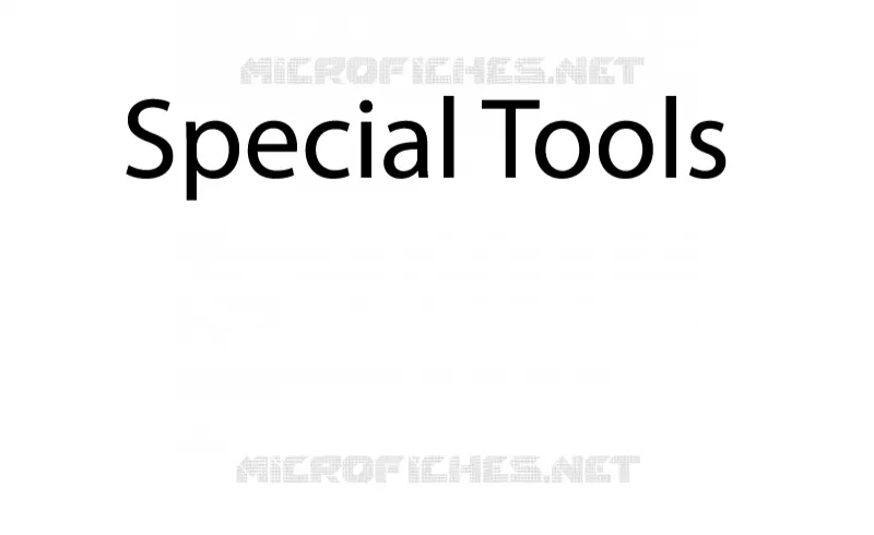 Specific tools I