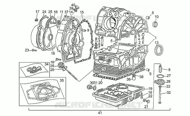 couvercles carter moteur