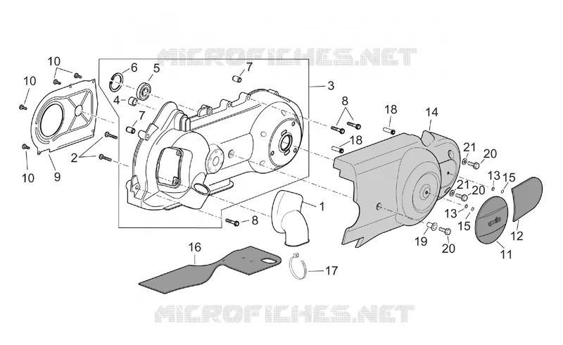 Couvercle variateur
