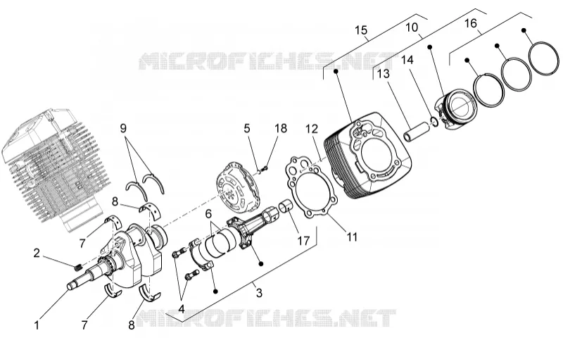 Arbre moteur cpl.