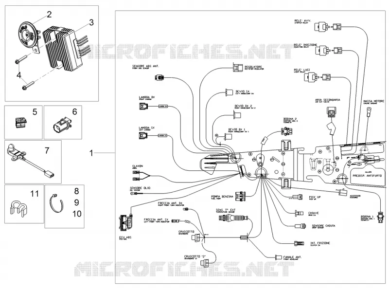 CIRCUIT ELECTRIQUE AVANT