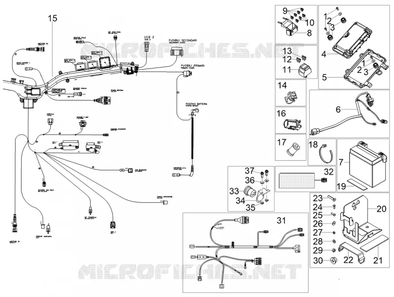 CIRCUIT ELECTRIQUE ARRIERE