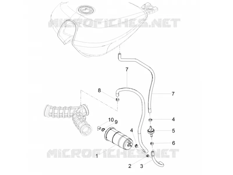 SYSTEME DE RECYCLAGE DES VAPEURS DE CARBURANT