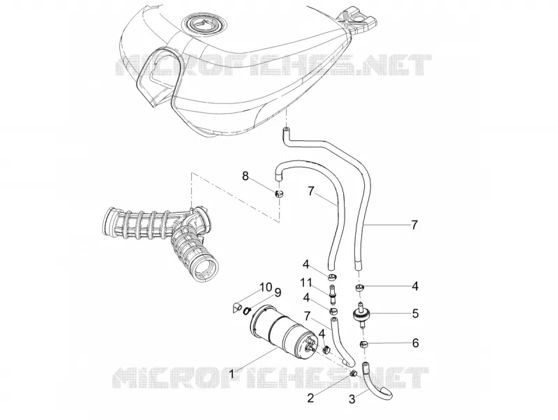SYSTEME DE RECYCLAGE DES VAPEURS DE CARBURANT