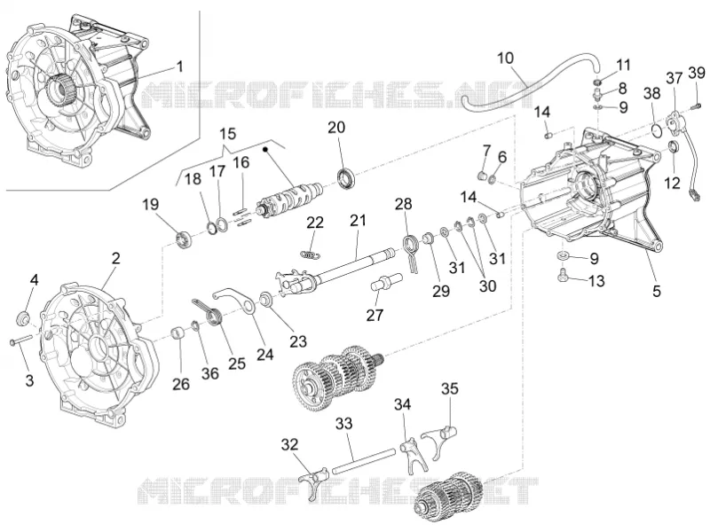 Boîte de vitesses / Selecteur / Desmodromique MOTO GUZZI MOTO-GUZZI-MOTORCYCLES 1400 AUDACE 2017  Audace Carbon
