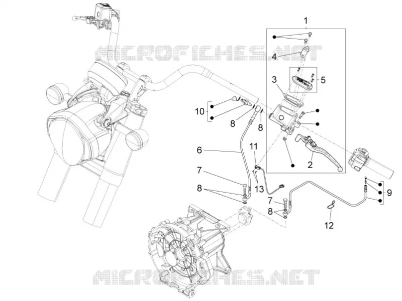 Commande embrayage MOTO GUZZI MOTO-GUZZI-MOTORCYCLES 1400 ELDORADO 2017  Eldorado E4 ABS