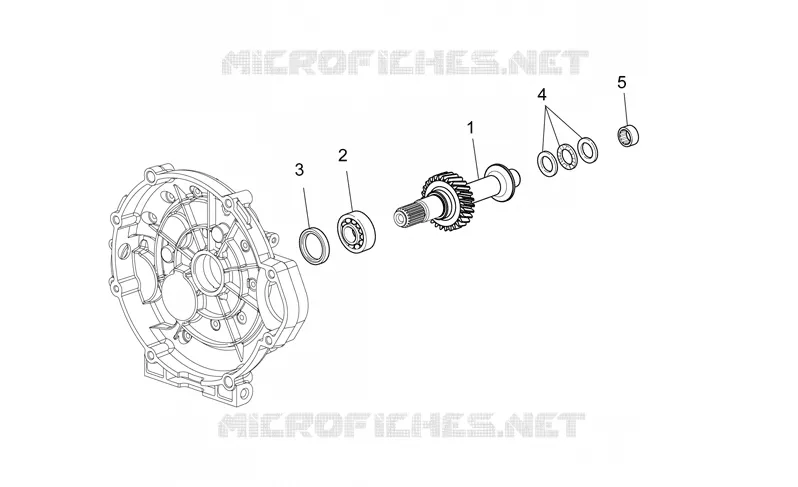 Arbre embrayage MOTO GUZZI MOTO-GUZZI-MOTORCYCLES 1200 GRISO 2010  Griso 8V E3