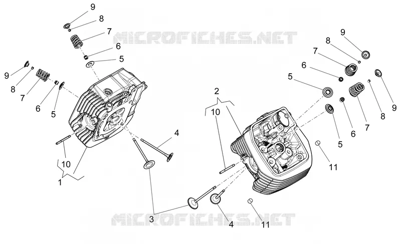 Culasse - soupapes MOTO GUZZI MOTO-GUZZI-MOTORCYCLES 1200 GRISO 2007  Griso 8V E3