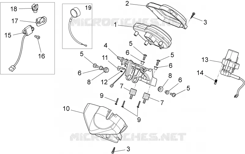 Tableau de bord MOTO GUZZI MOTO-GUZZI-MOTORCYCLES 1200 GRISO 2012  Griso S.E. E3