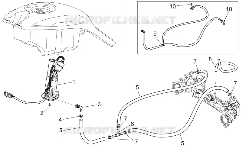 Alimentation MOTO GUZZI MOTO-GUZZI-MOTORCYCLES 1100 GRISO 2008  Griso V IE