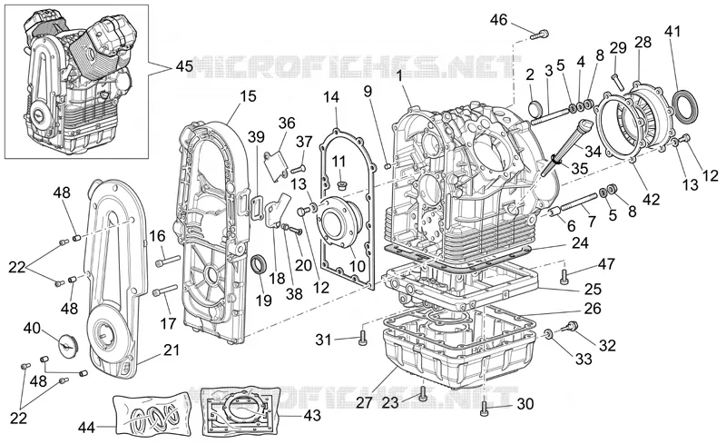 Carter MOTO GUZZI MOTO-GUZZI-MOTORCYCLES 1100 GRISO 2006  Griso V IE