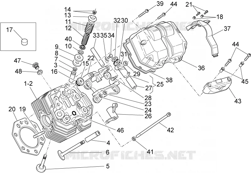 Culasse et soupapes I MOTO GUZZI MOTO-GUZZI-MOTORCYCLES 1100 GRISO 2005  Griso V IE