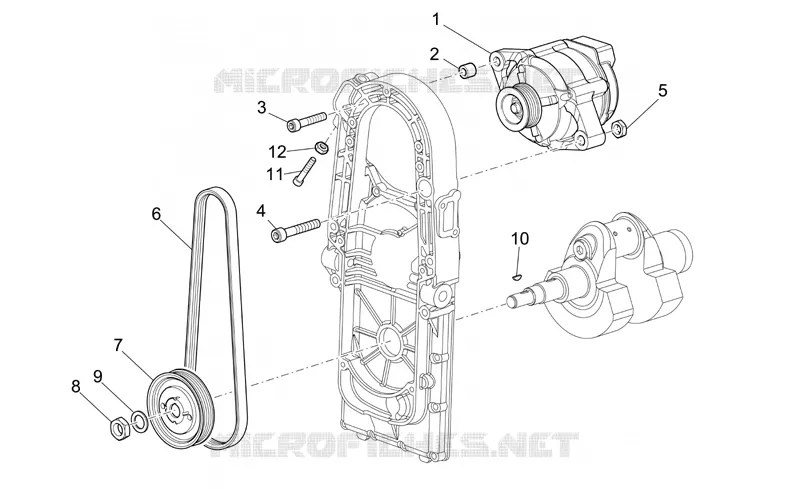 Générateur de courant MOTO GUZZI MOTO-GUZZI-MOTORCYCLES 1100 GRISO 2007  Griso V IE
