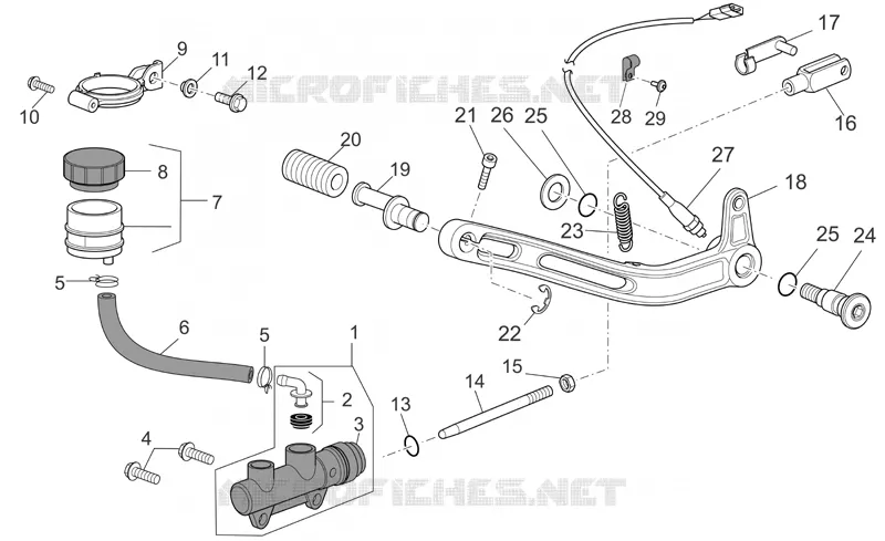 Maît.cyl. frein AR MOTO GUZZI MOTO-GUZZI-MOTORCYCLES 1100 GRISO 2005  Griso V IE