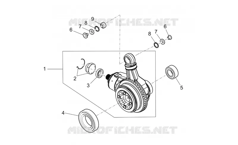 Trans.cpl.-Couple conique MOTO GUZZI MOTO-GUZZI-MOTORCYCLES 1100 GRISO 2007  Griso V IE