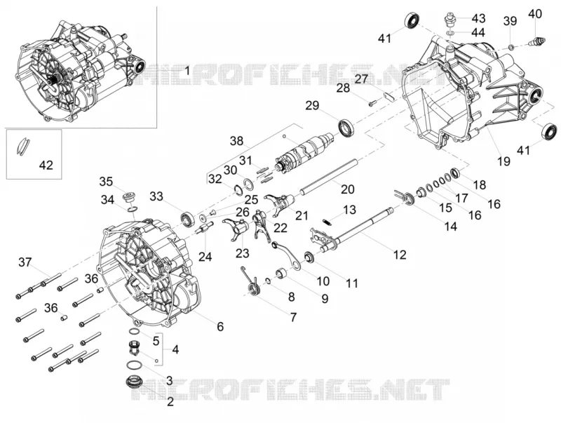 Boîte de vitesses / Selecteur / Desmodromique MOTO GUZZI MOTO-GUZZI-MOTORCYCLES 750 V7 2018  V7 III Carbon 750 E4