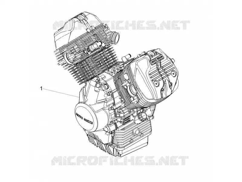 Moteur-Groupe complementaire MOTO GUZZI MOTO-GUZZI-MOTORCYCLES 750 V7 2018  V7 III Milano 750 E4 ABS