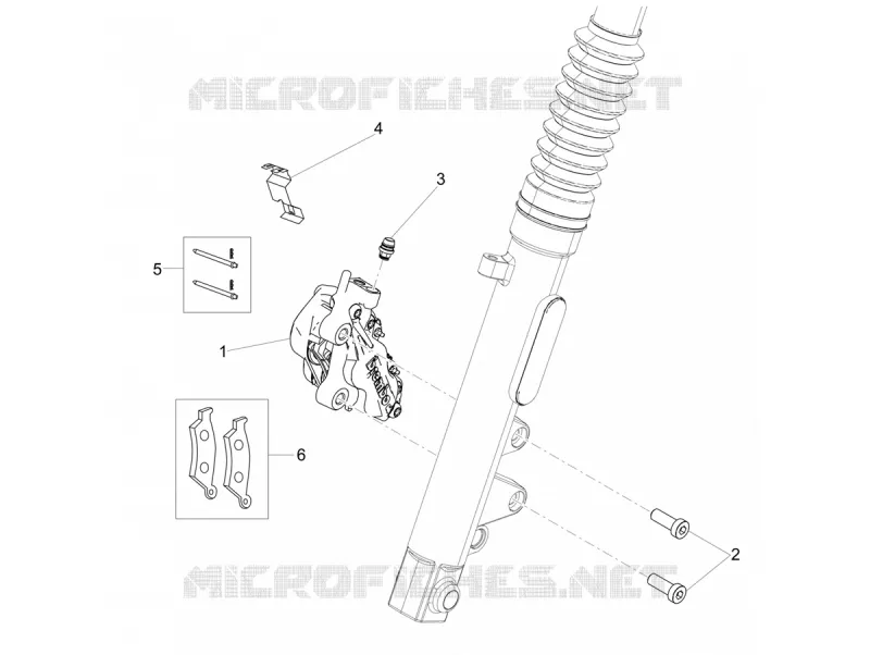 Pince frein avant MOTO GUZZI MOTO-GUZZI-MOTORCYCLES 750 V7 2018  V7 III Rough 750 E4 ABS