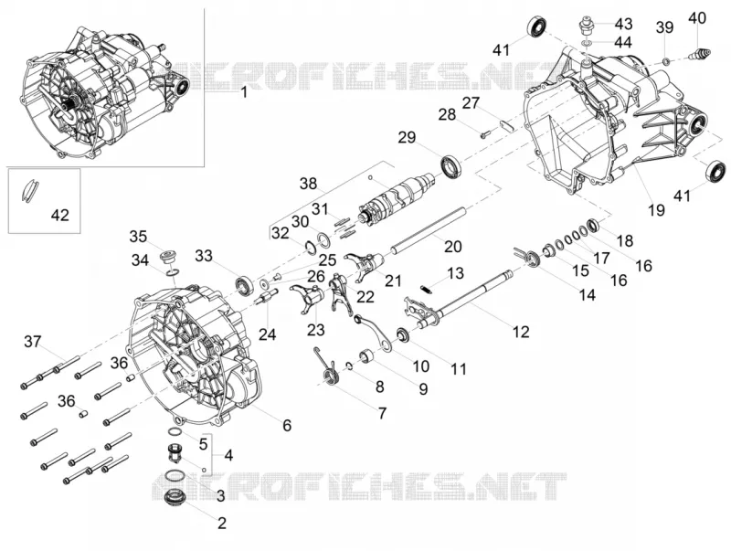 Boîte de vitesses / Selecteur / Desmodromique MOTO GUZZI MOTO-GUZZI-MOTORCYCLES 750 V7 2018  V7 III Rough 750 E4 ABS
