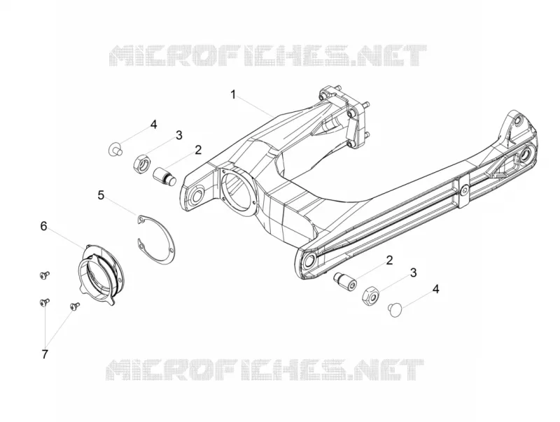 Fourche arriere MOTO GUZZI MOTO-GUZZI-MOTORCYCLES 850 V9 2017  V9 Roamer 850 E4 ABS