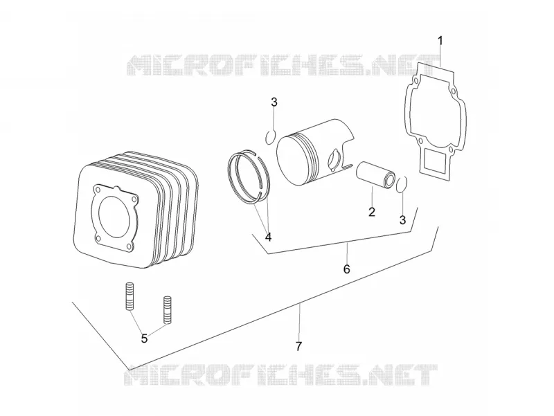 Cylindre - Piston SCARABEO SCARABEO-SCOOTER 50 SCARABEO 2018  Scarabeo 50 2T Classic E4