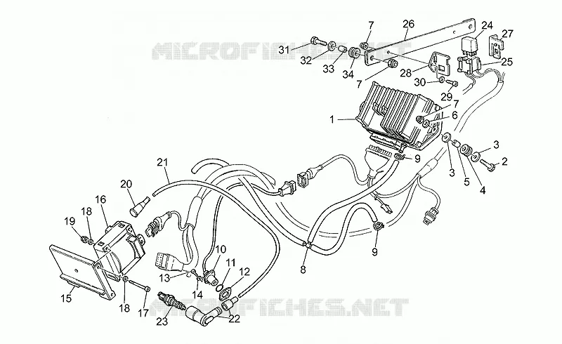 Allumage MOTO GUZZI MOTO-GUZZI-MOTORCYCLES 1100 SPORT 1995  Sport Carburatori 1100