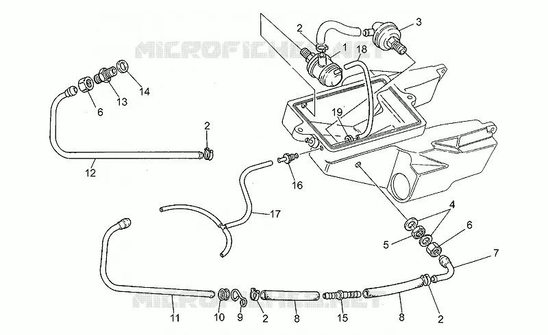 Circuit soupapes Pierburg MOTO GUZZI MOTO-GUZZI-MOTORCYCLES 1100 SPORT 1995  Sport Carburatori 1100