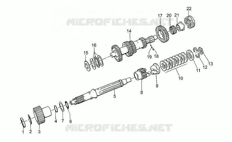 Composants de la boîte de vitesses MOTO GUZZI MOTO-GUZZI-MOTORCYCLES 1100 SPORT 1994  Sport Carburatori 1100