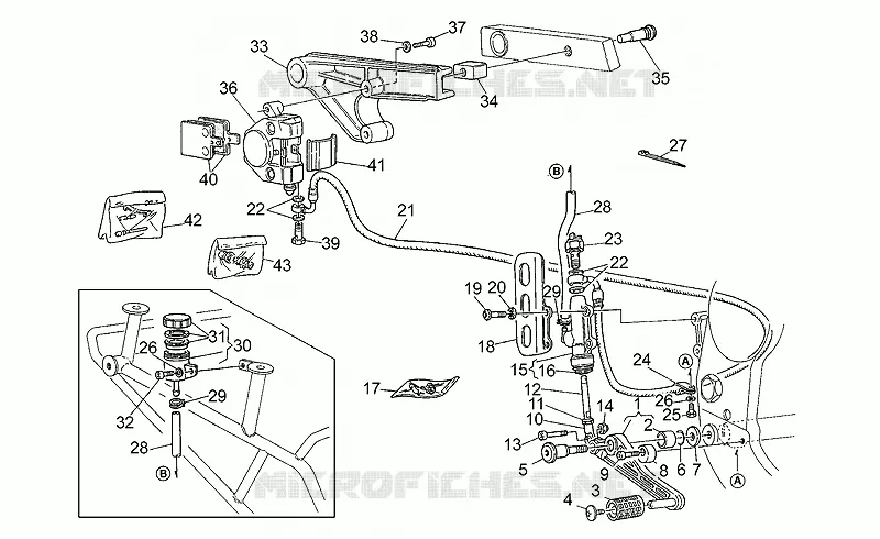 MAITRE CYLINDRE DE FREIN ARRIERE MOTO GUZZI MOTO-GUZZI-MOTORCYCLES 1100 SPORT 1995  Sport Carburatori 1100