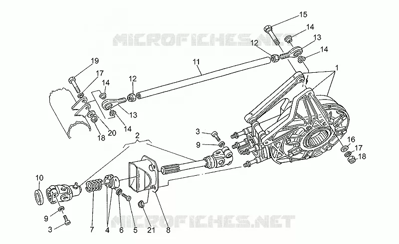 Transmission cpl. II MOTO GUZZI MOTO-GUZZI-MOTORCYCLES 1100 SPORT 1995  Sport Carburatori 1100