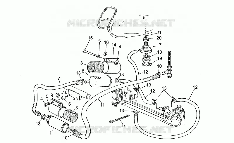Alimentation MOTO GUZZI MOTO-GUZZI-MOTORCYCLES 1100 SPORT 1999  Sport Iniezione 1100