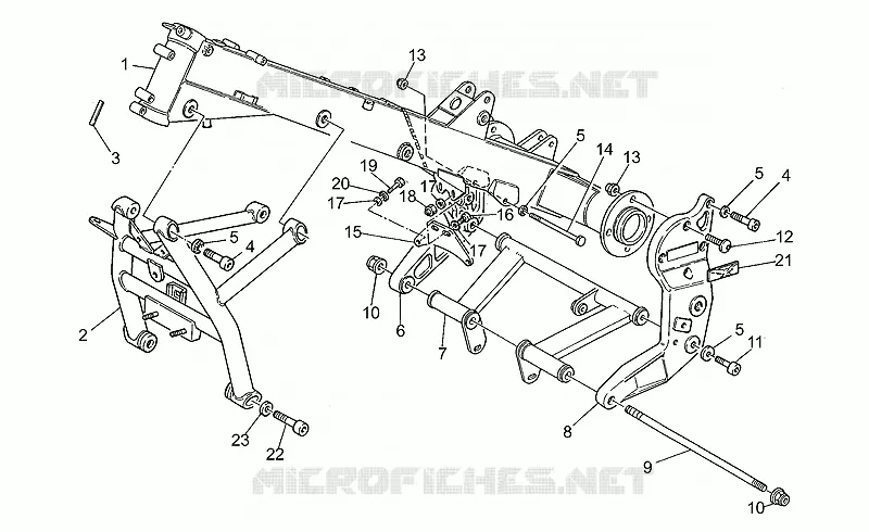 Châssis/coque MOTO GUZZI MOTO-GUZZI-MOTORCYCLES 1100 SPORT 1997  Sport Iniezione 1100