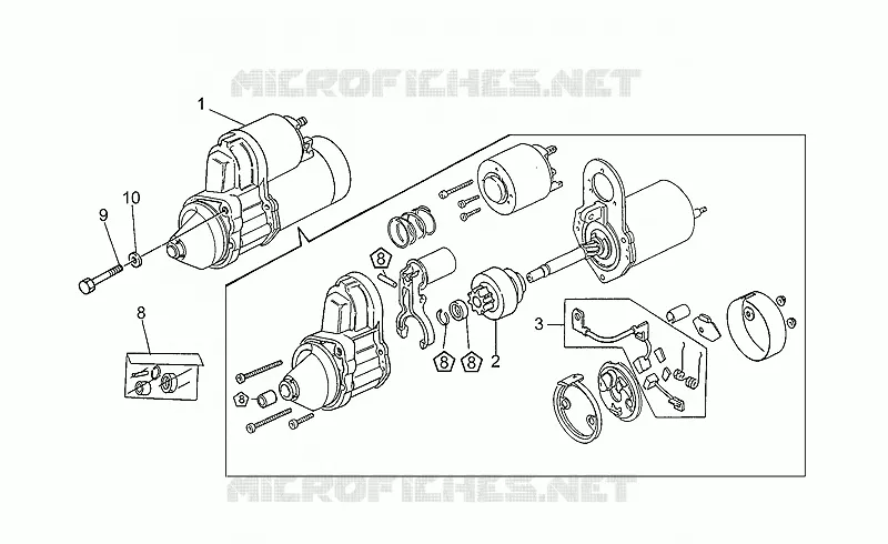 Démarreur MOTO GUZZI MOTO-GUZZI-MOTORCYCLES 1100 SPORT 1999  Sport Iniezione 1100