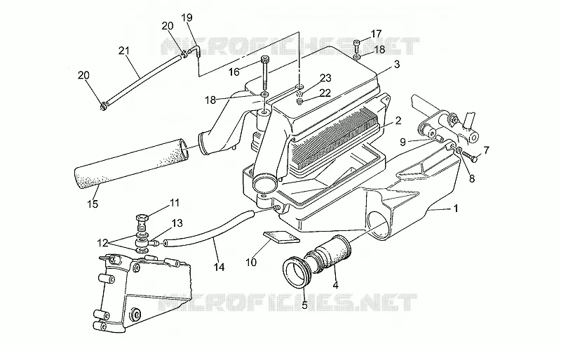 Filtre à air MOTO GUZZI MOTO-GUZZI-MOTORCYCLES 1100 SPORT 1996  Sport Iniezione 1100