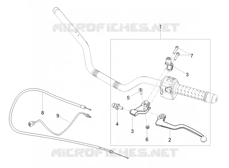 LEVIER D'EMBRAYAGE MOTO GUZZI MOTO-GUZZI-MOTORCYCLES 750 V7 2019  V7 III Carbon 750 Euro 4
