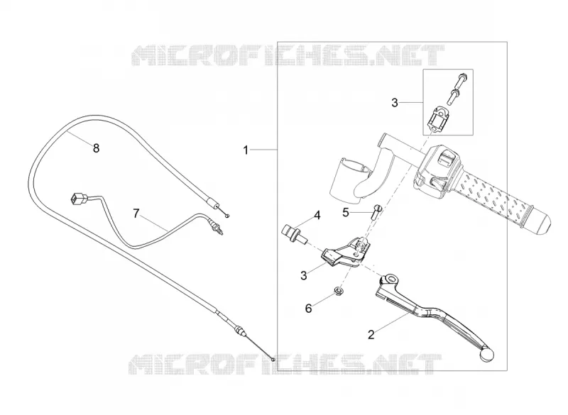 LEVIER D'EMBRAYAGE MOTO GUZZI MOTO-GUZZI-MOTORCYCLES 750 V7 2020  V7 III Racer 10th Anniversary 750 Euro 4 ABS
