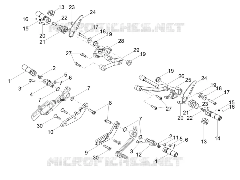 REPOSE PIEDS MOTO GUZZI MOTO-GUZZI-MOTORCYCLES 750 V7 2020  V7 III Racer 10th Anniversary 750 Euro 4 ABS