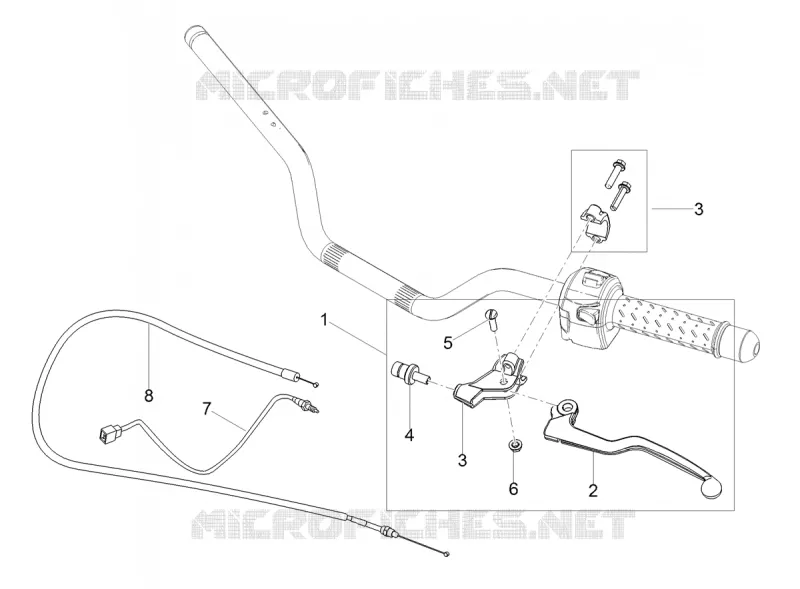 LEVIER D'EMBRAYAGE MOTO GUZZI MOTO-GUZZI-MOTORCYCLES 750 V7 2020  V7 III Stone S 750 Euro 4 ABS