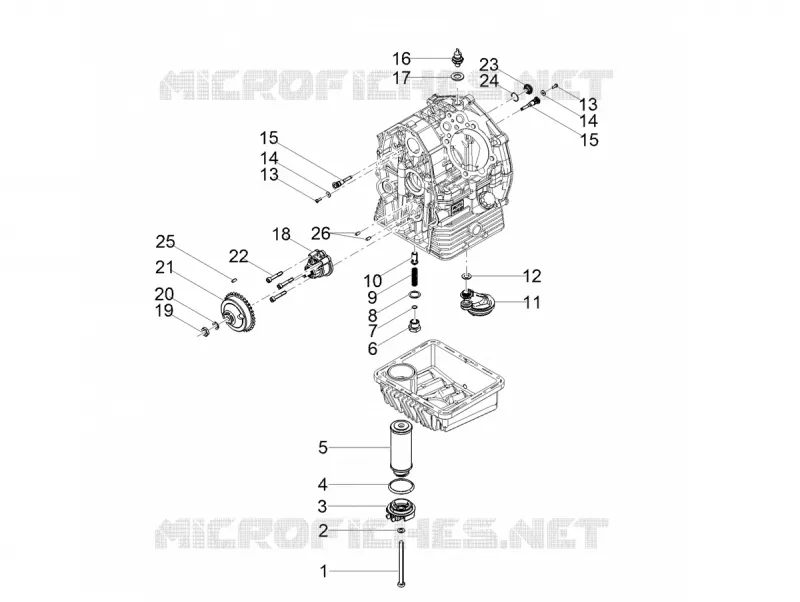 POMPE A HUILE - FILTRE A HUILE MOTO GUZZI MOTO-GUZZI-MOTORCYCLES 750 V7 2020  V7 III Stone Night Pack 750 Euro 4
