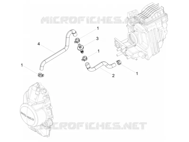 Installation Blow-by MOTO GUZZI MOTO-GUZZI-MOTORCYCLES 750 V7 2020  V7 III Stone Night Pack 750 Euro 4